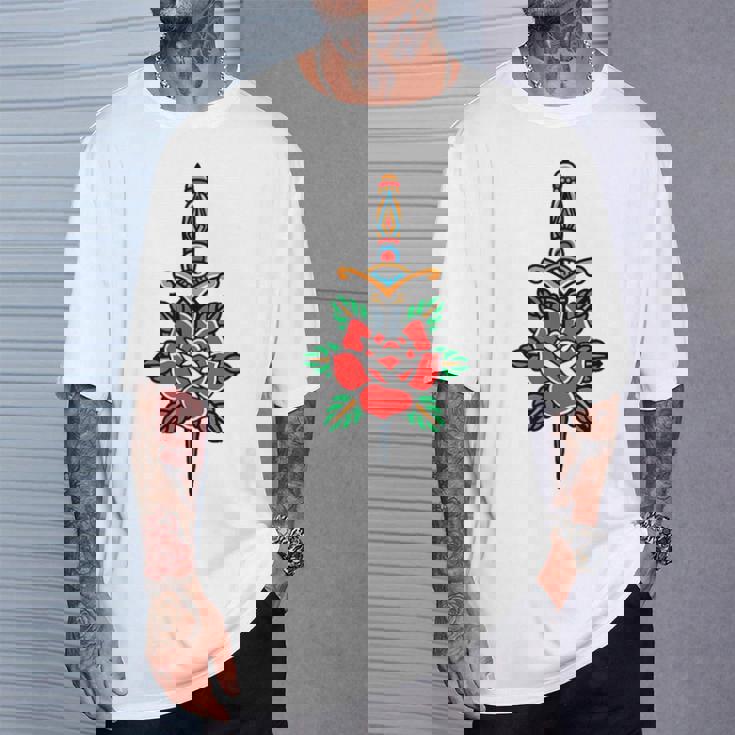 Fake Friends アメリカントラディショナルタトゥー オールドスクールフラッシュ Tシャツ 彼への贈り物