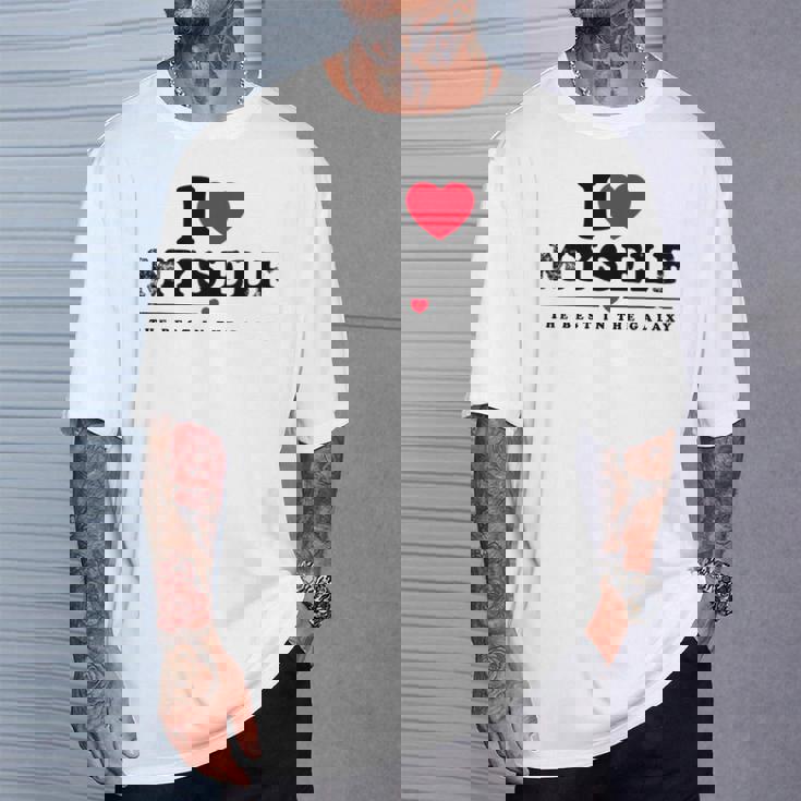 I Love Myself I Heart Myself Tシャツ 彼への贈り物