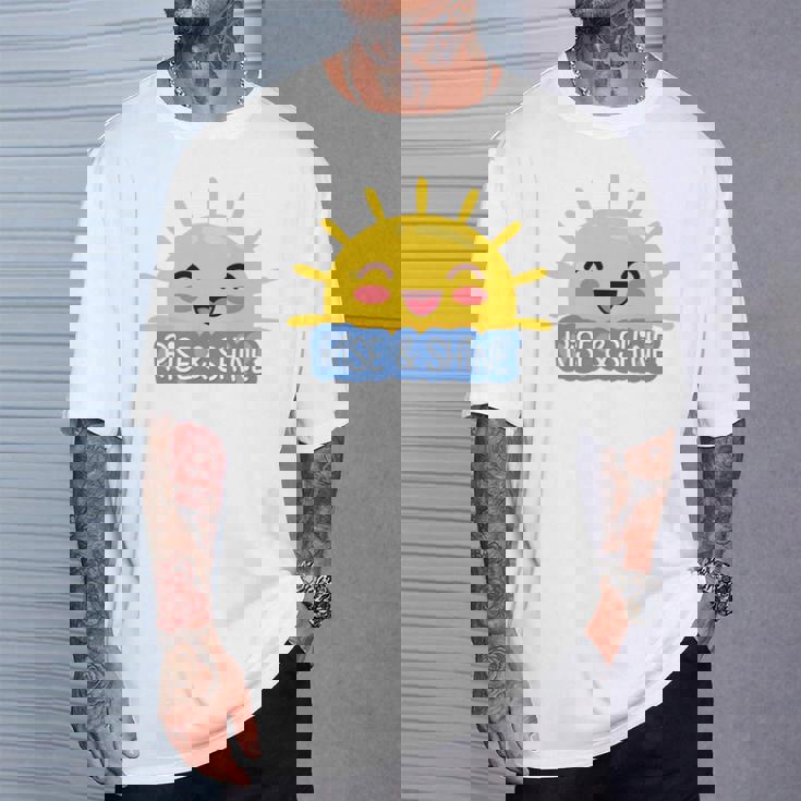 Rise Andhineummerunshine グラフィック 長袖tシャツ Tシャツ 彼への贈り物