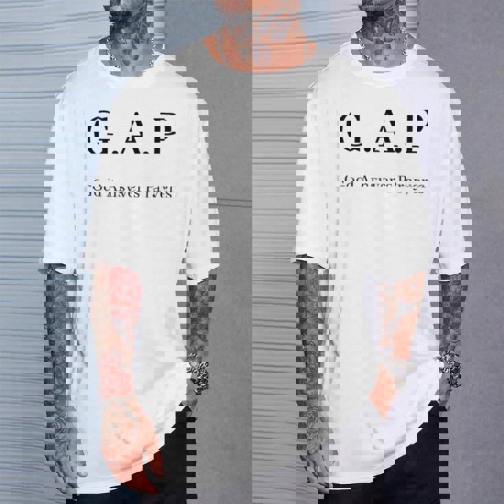 GAP 神は祈りに答えてくださる 長袖tシャツ Tシャツ 彼への贈り物