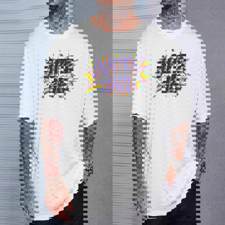 Girl Comicuper Retro Cool 長袖tシャツ Tシャツ 彼への贈り物