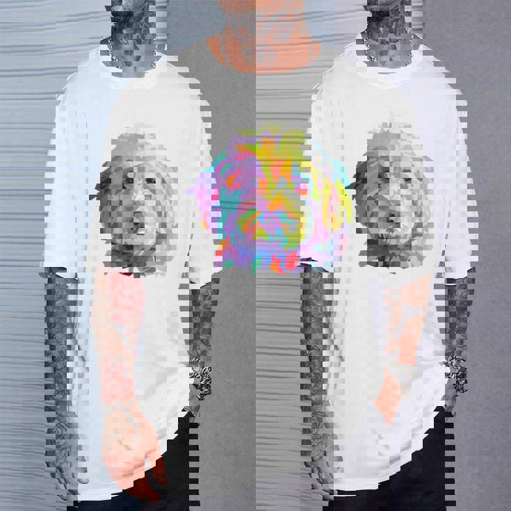 Goldendoodle ギフト ラブラドゥードル Cockapoo Mom カラフル ポップアート Tシャツ 彼への贈り物