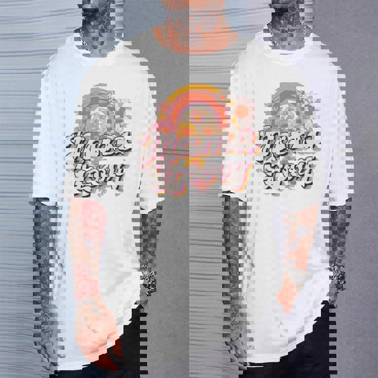 Groovy Best Mom Ever Best 母の日 長袖tシャツ Tシャツ 彼への贈り物