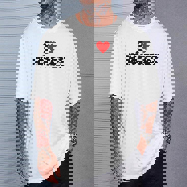 I Heart Hockey Tシャツ 彼への贈り物