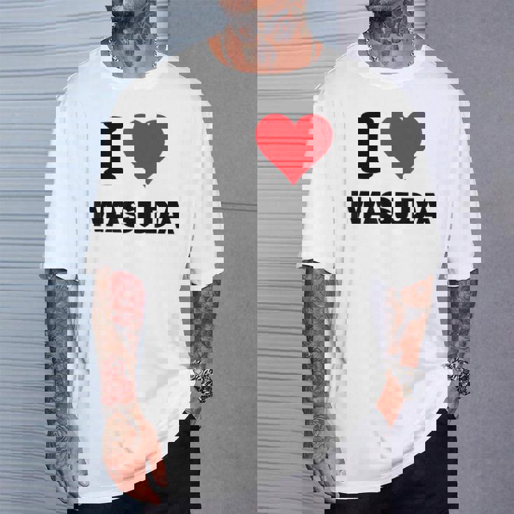 I Heart 益田ジャパンラブ 日本のお土産品 Tシャツ 彼への贈り物