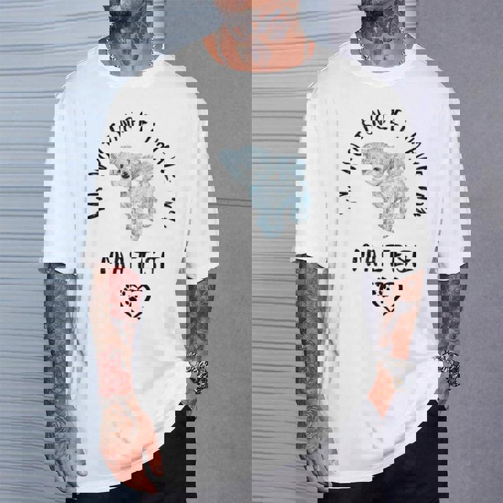 I'm Notingle I Have My Maltesealentines マルチーズ犬 Tシャツ 彼への贈り物