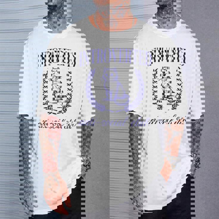 Introverted Antiocial Club 長袖tシャツ Tシャツ 彼への贈り物