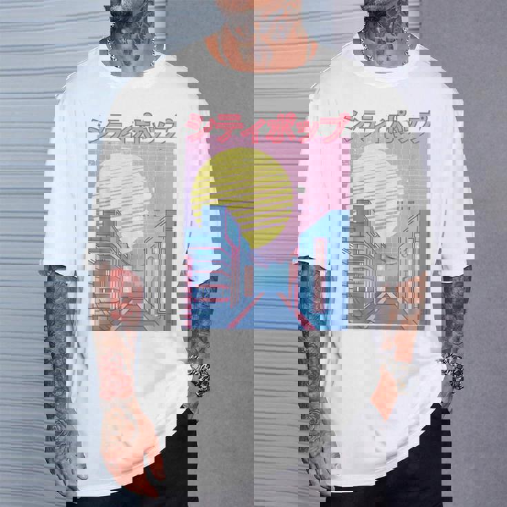 Japan City Pop カワイイ 80年代 日本アニメ 音楽 美学 Tシャツ 彼への贈り物