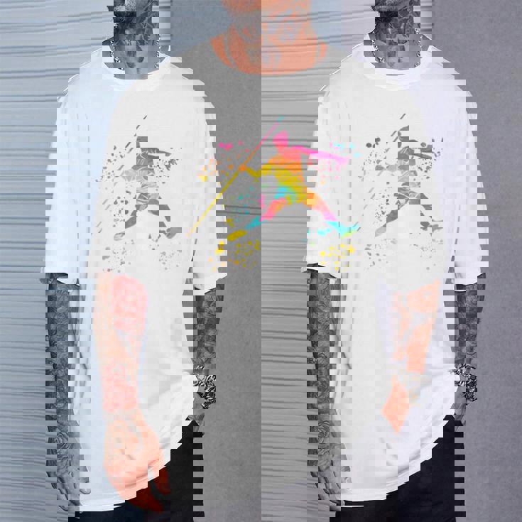 Javelin Throwe Colorsplash キッズ やり投げ Tシャツ 彼への贈り物