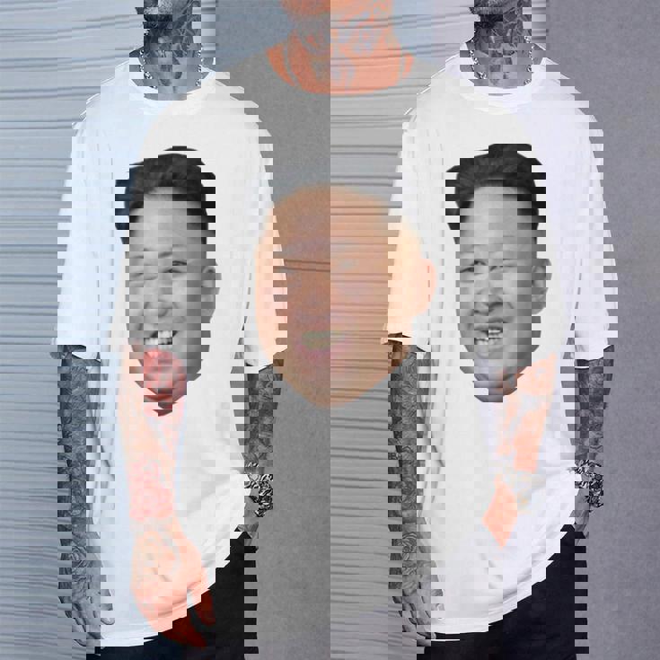 Kim Jong Un Big Face ロケットマン 北朝鮮パロディ Tシャツ 彼への贈り物