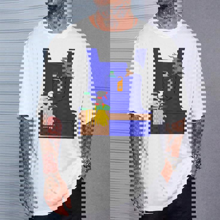 Last Minute Cleaner ハロウィンワーカーズグループコスチューム Tシャツ 彼への贈り物