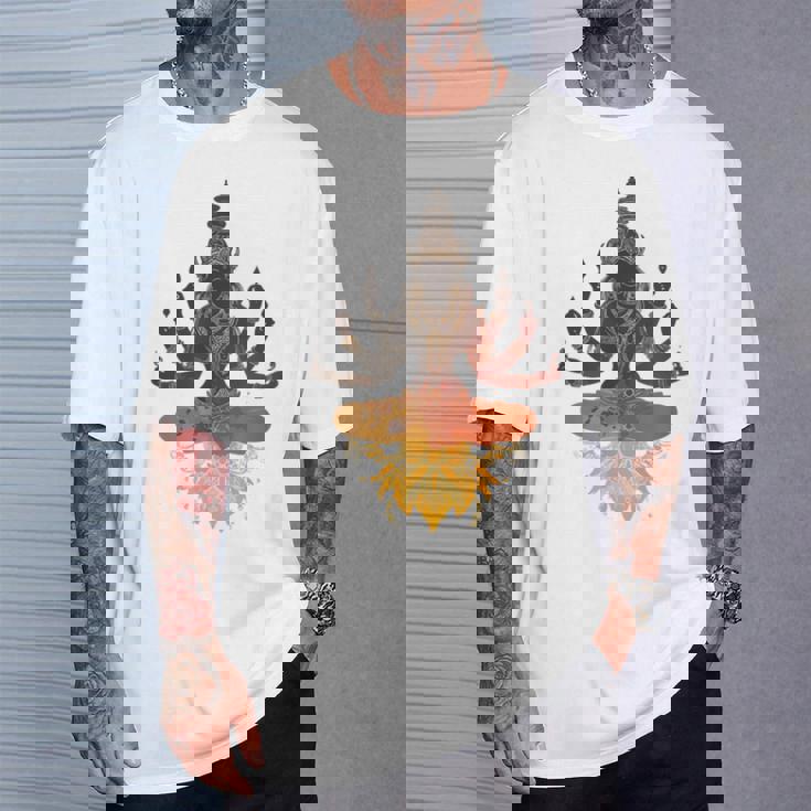 Lele ヒンドゥー教の神 ヴィシュヌ・ガネーシャ・シヴァモチーフ Tシャツ 彼への贈り物