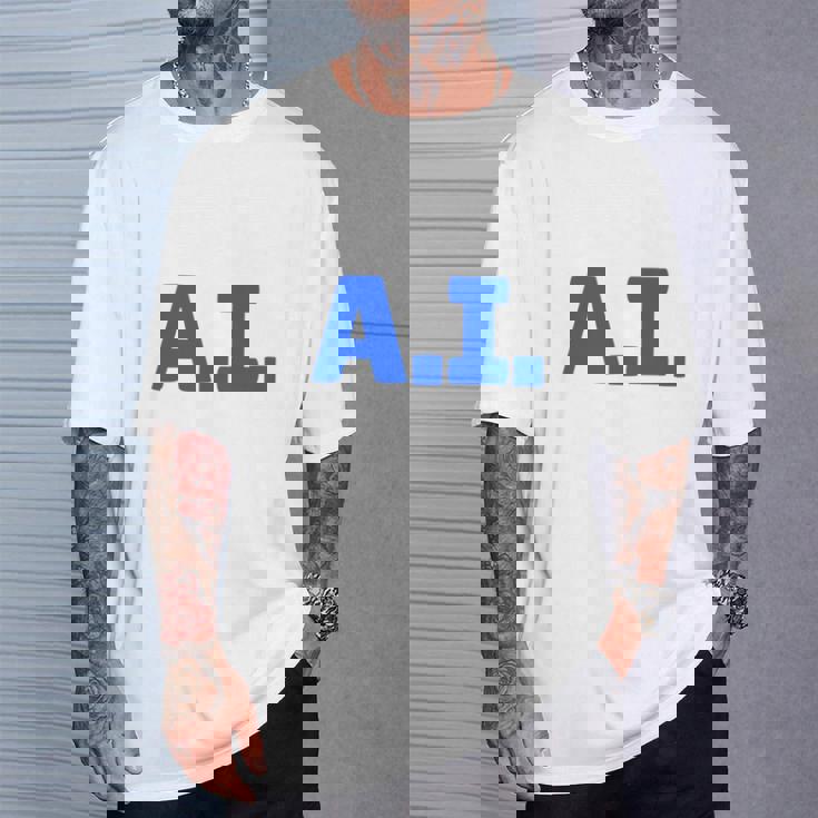I Love AI 人工知能 長袖tシャツ Tシャツ 彼への贈り物