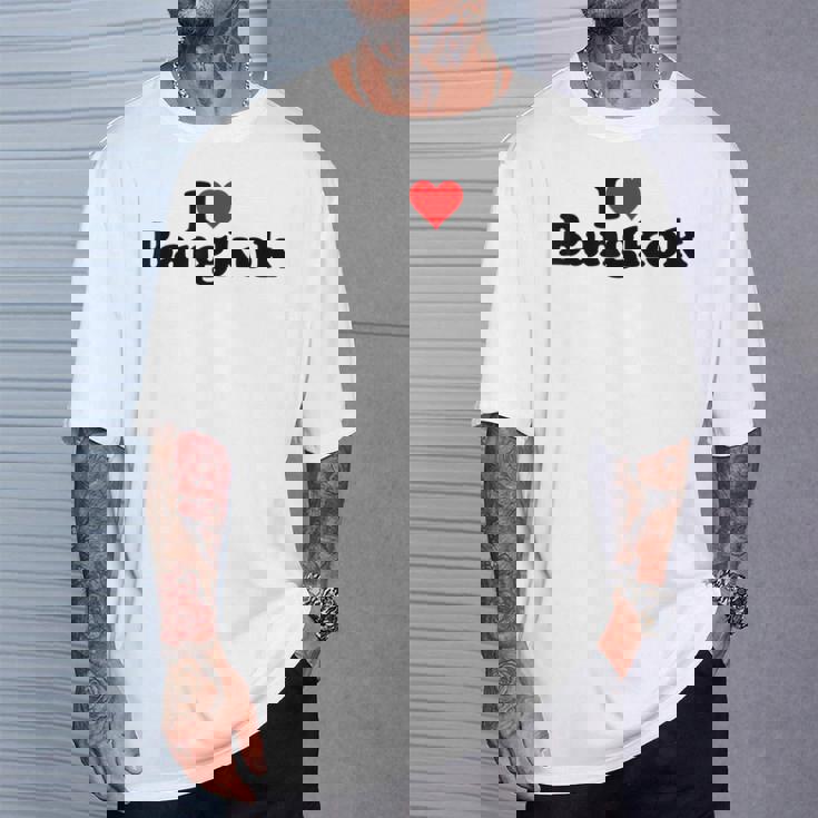 I Love Heart Bangkok タイ Bk Bkk Tシャツ 彼への贈り物