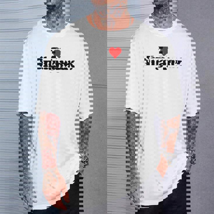 I Love Heart シンガポール Tシャツ 彼への贈り物