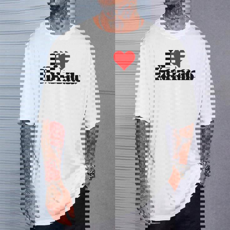 I Love Heart 北海道ジャパン Tシャツ 彼への贈り物