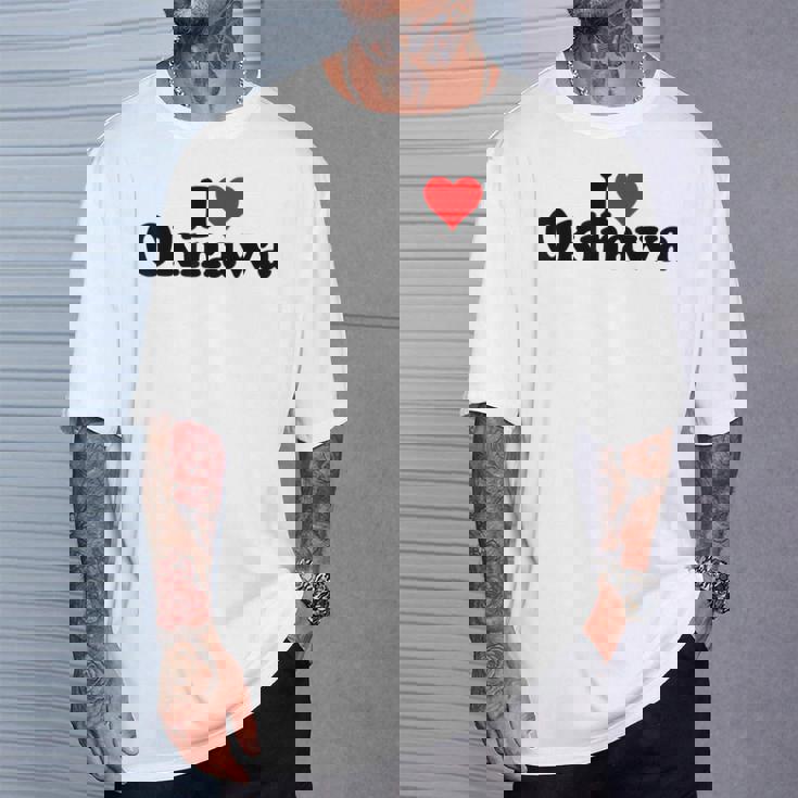 I Love Heart 沖縄ジャパン Tシャツ 彼への贈り物