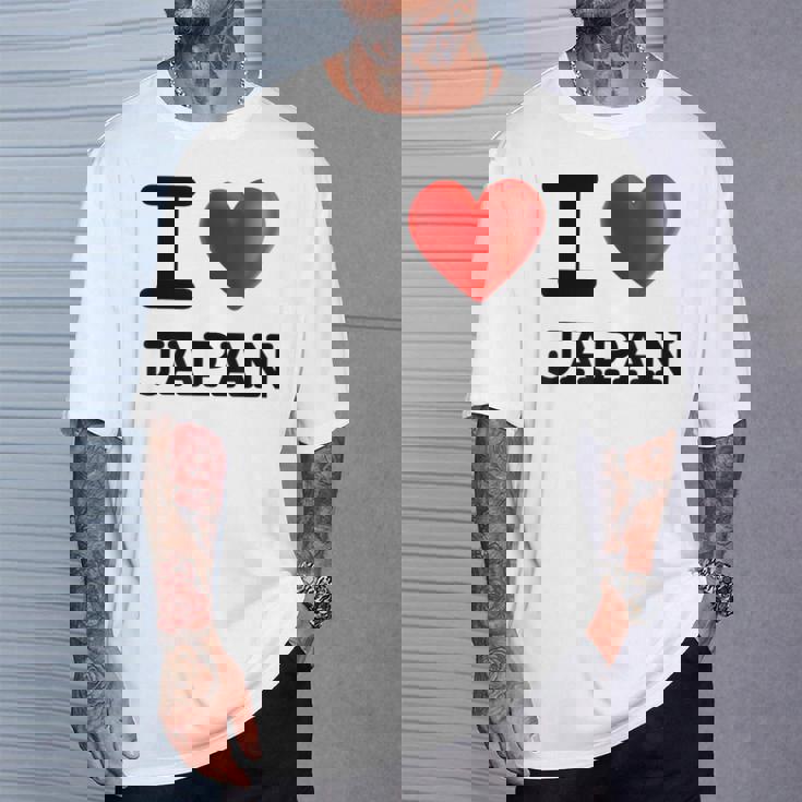 I Love Japan お土産 観光ハート Tシャツ 彼への贈り物