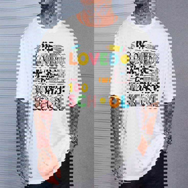 I Love Love My Class For 100 Days Ofchool 100Th Tシャツ 彼への贈り物