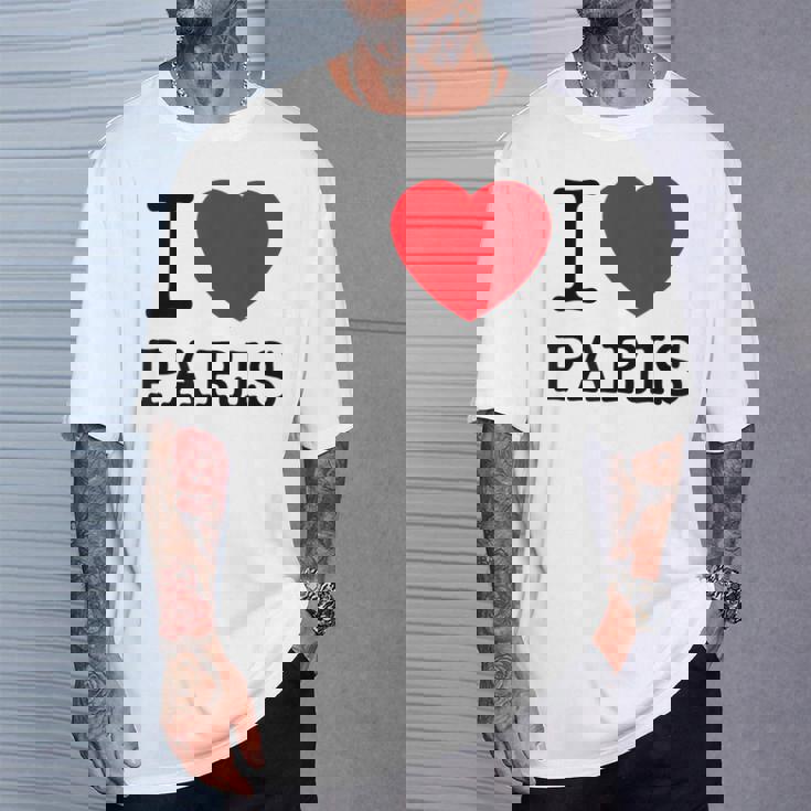 I Love Paris Graphic Novelty & Cool s Tシャツ 彼への贈り物