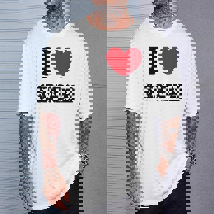 I Loveendai 仙台大好き Tシャツ 彼への贈り物