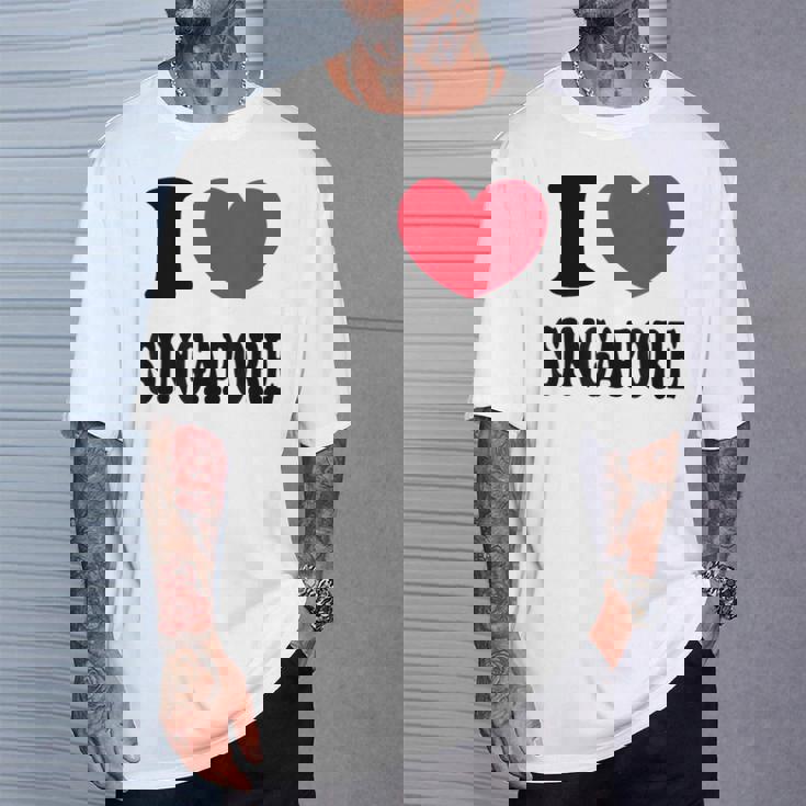 I Loveingapore シンガポールが大好き Tシャツ 彼への贈り物