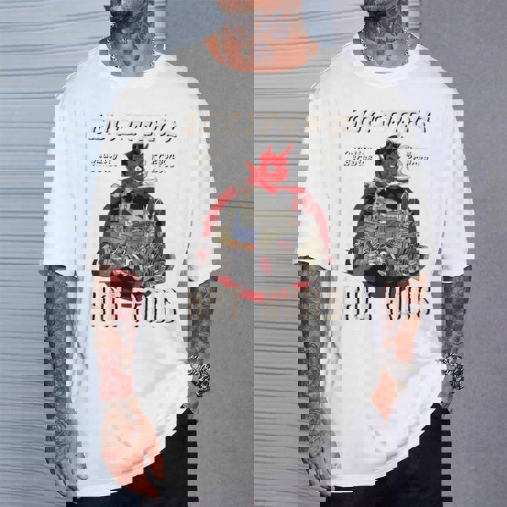 Lucifer's Hot Rodhop ロカビリー Prison Price ラットロッド Tシャツ 彼への贈り物