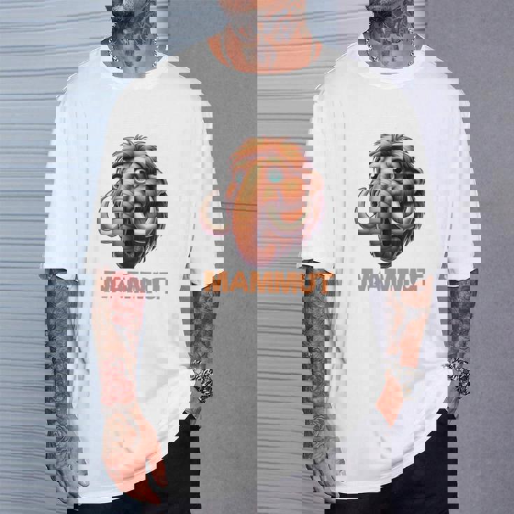 Mammut 氷河期 石器時代 象 ダス イスト マムート コスチューム 長袖tシャツ Tシャツ 彼への贈り物