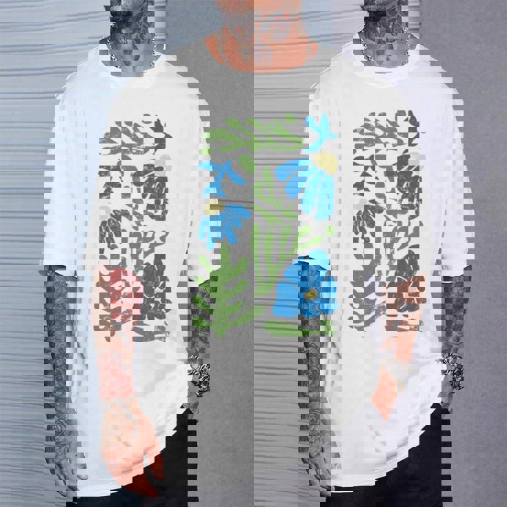 Matisse 抽象 秋 造花 美的 ペイント 長袖tシャツ Tシャツ 彼への贈り物