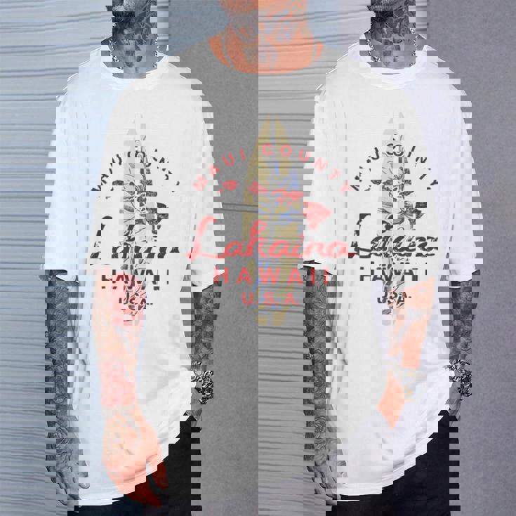 Maui ラハイナ ヴィンテージ ハワイアン諸島 ハワイ Tシャツ 彼への贈り物