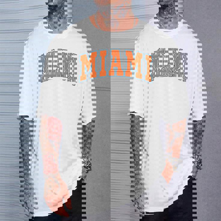 Miami Throwback Classic 長袖tシャツ Tシャツ 彼への贈り物