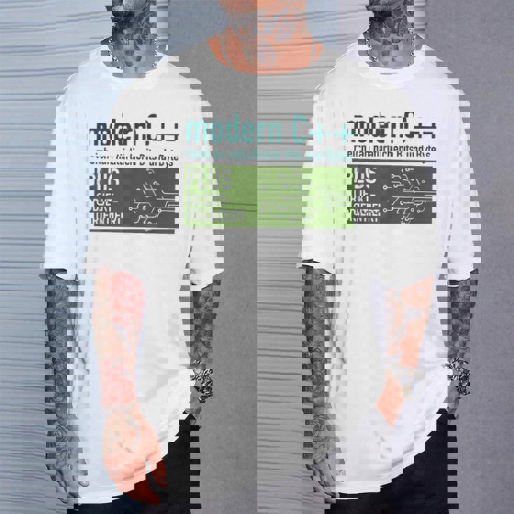 Modern C リッチなナチュラルビットとバイトプログラミング Tシャツ 彼への贈り物