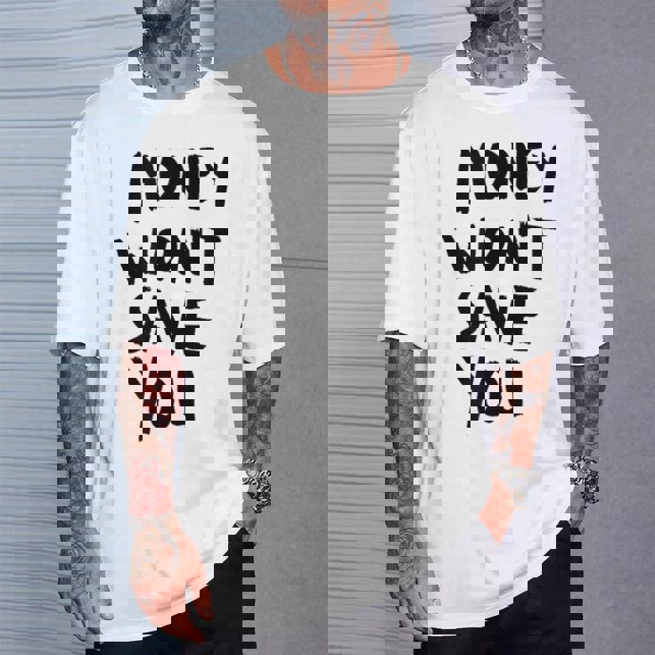 Money Will Notave You マネー 携帯電話ケース Tシャツ 彼への贈り物