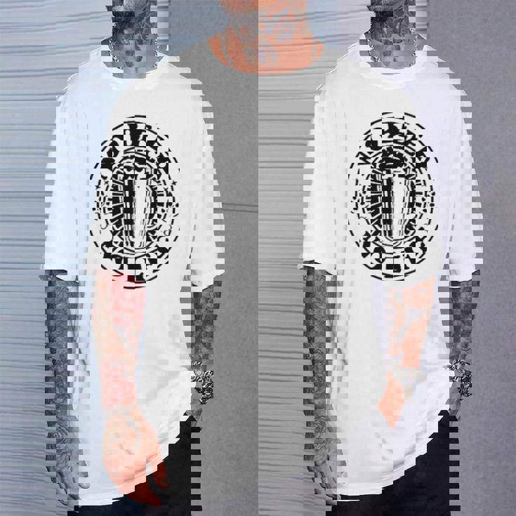 No Beer No Life ヴィンテージ飲酒 ビール愛好家向け 左胸 Tシャツ 彼への贈り物