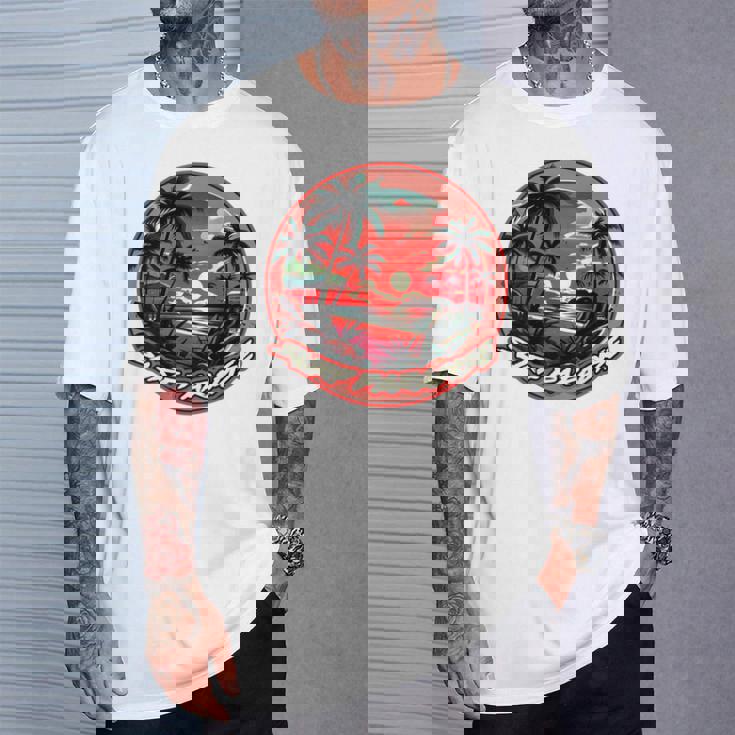 バックプリント Onlyurf Paradise クール サーファー ビーチ オーシャン Tシャツ 彼への贈り物