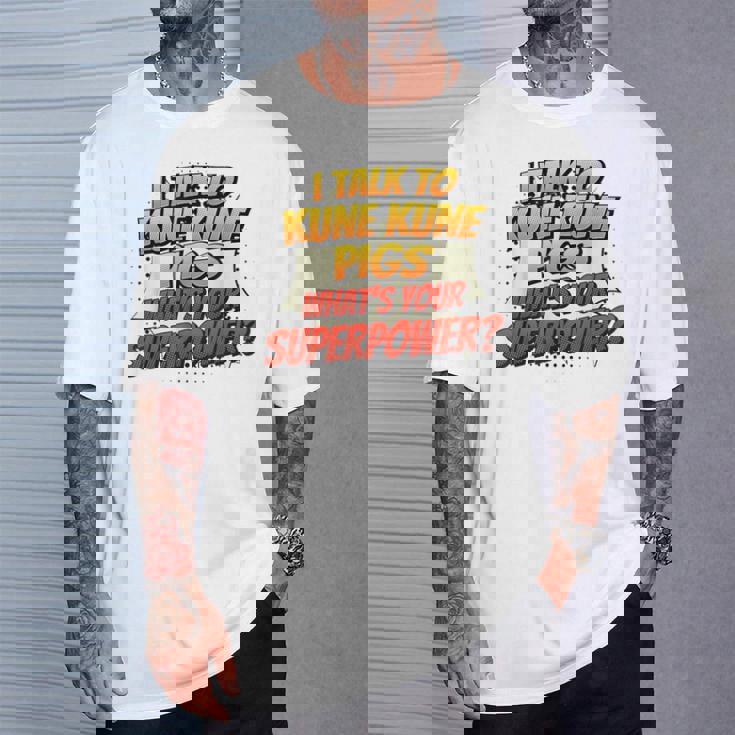 Pig Dad Mom Talkuperpower Kune Kune Tシャツ 彼への贈り物