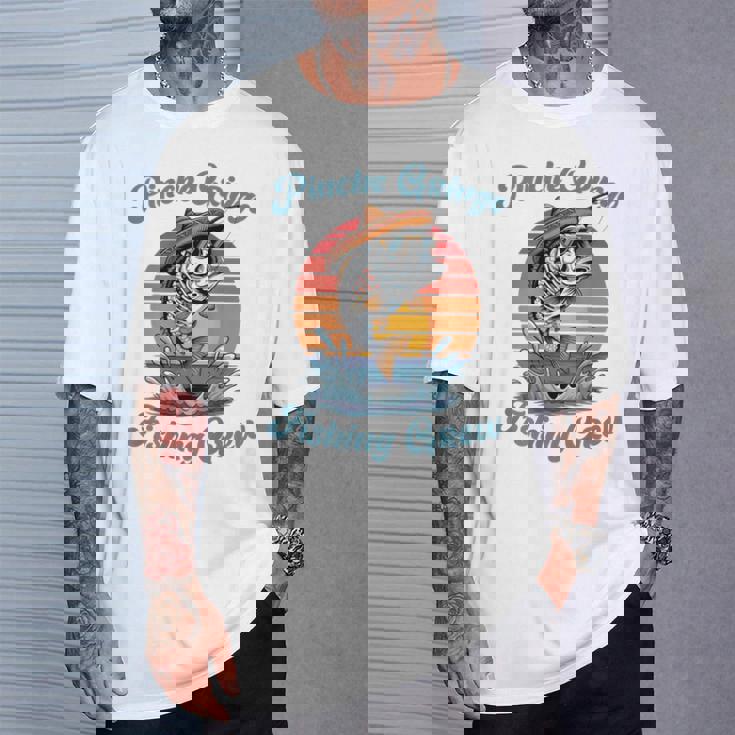 Pinche Gringo フィッシングクルー背面 メンズ、レディース向けアウトフィット Tシャツ 彼への贈り物