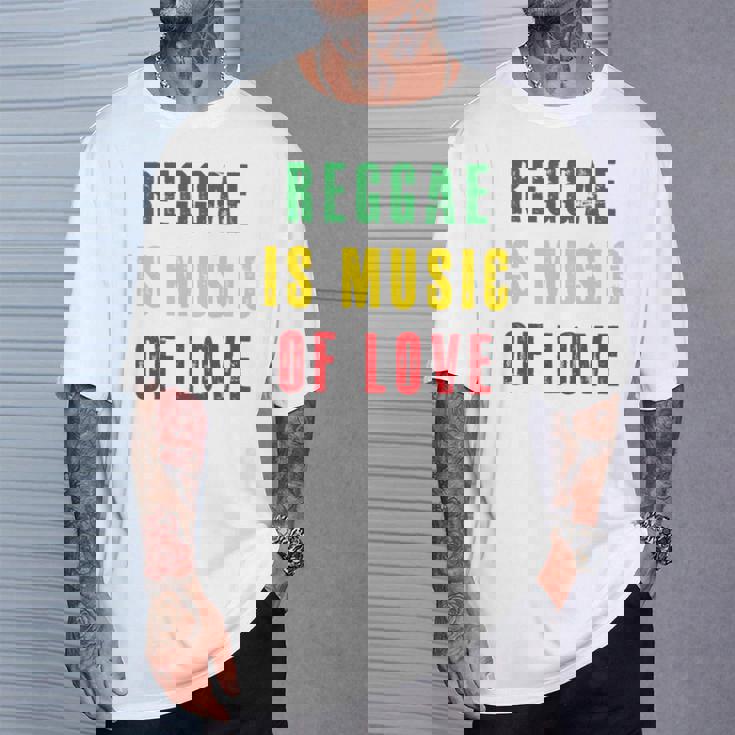 Reggae Is Music Of Love 長袖tシャツ Tシャツ 彼への贈り物