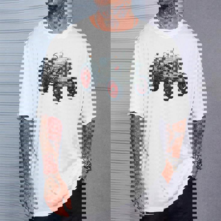 Schueller ヴィンテージ トラクター ドイツ レトロ Tシャツ 彼への贈り物