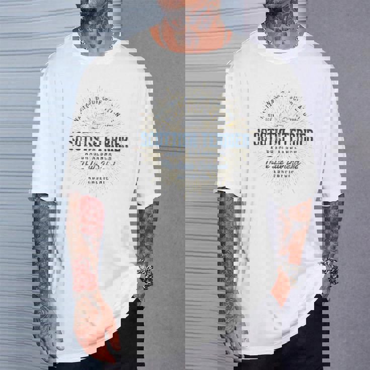 Scottish Terrier ヴィンテージスコティッシュ・テリア Tシャツ 彼への贈り物