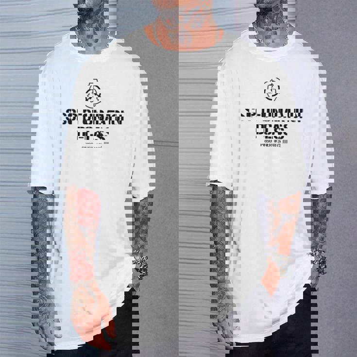 Scp Foundation Dクラス 囚人バーコード Tシャツ 彼への贈り物