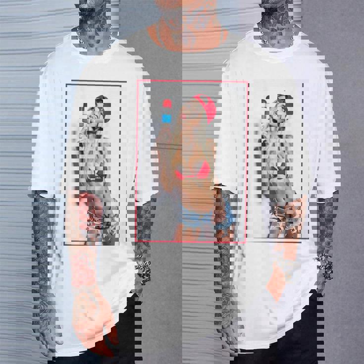 Sexy Girl グラフィックtシャツ セクシーアイスポップピンナップ 3 バックプリント Tシャツ 彼への贈り物