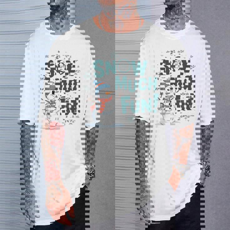 Snow Much Fun 冬 雪だるま おもしろい クリスマス キッズ レディース メンズ Tシャツ 彼への贈り物