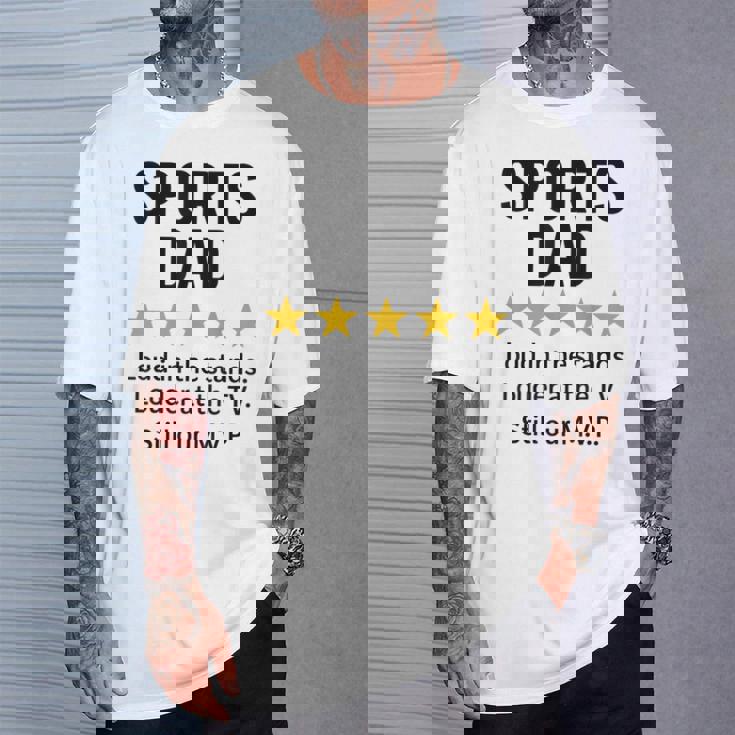 Sports Dad Loud In Thetands MVP 引用 Tシャツ 彼への贈り物