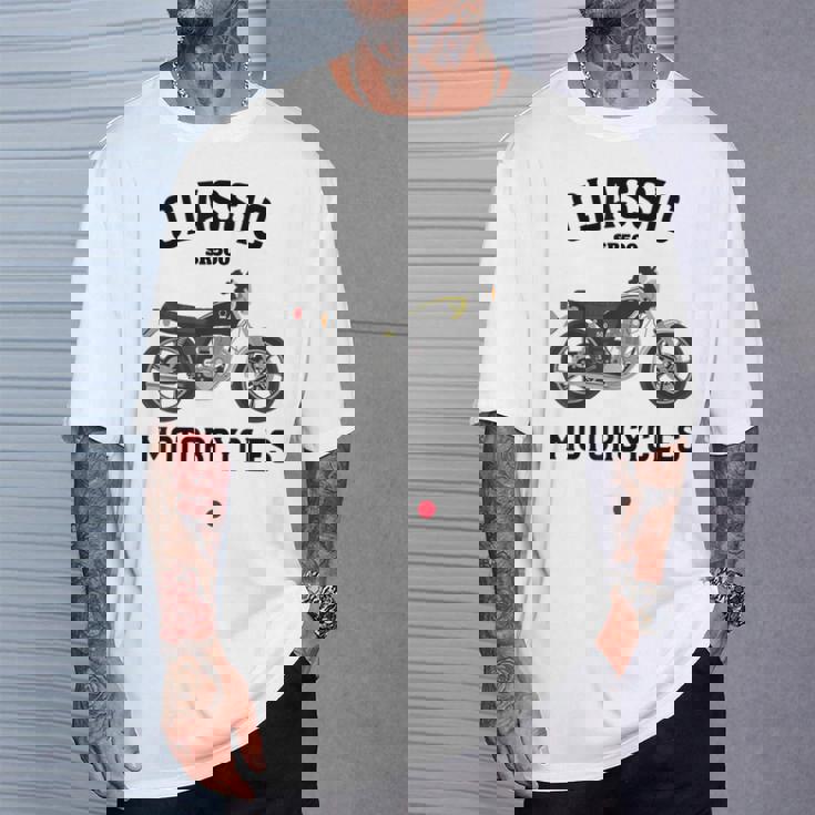 Sr500 ブラック クラシックバイク モーターサイクリスト オートバイ Tシャツ 彼への贈り物