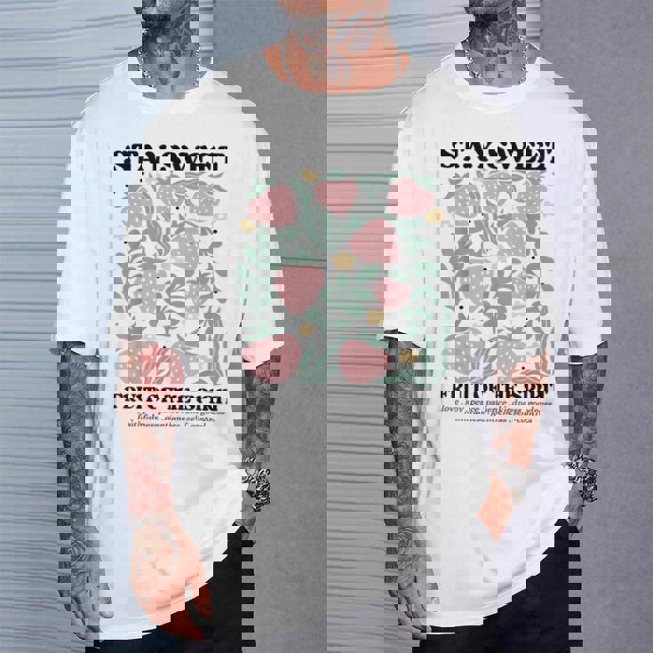 Stayweet Fruit Of Thepirit ストロベリー イエス Tシャツ 彼への贈り物