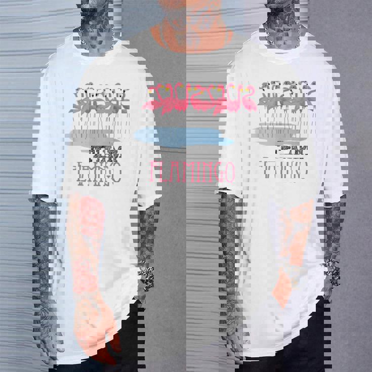 Team Flamingo キュート フラミンゴシャツ 素晴らしい夏用シャツ Tシャツ 彼への贈り物