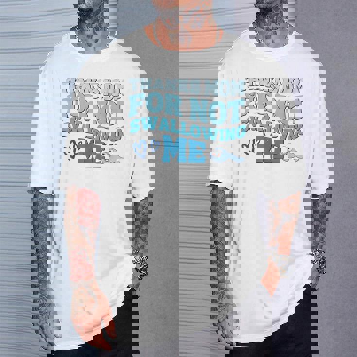 Thank Mom For Notwallow Me 娘 息子 母の日 Tシャツ 彼への贈り物