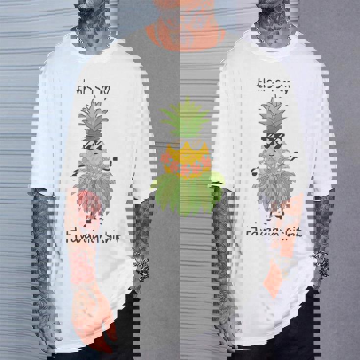 This Is My Hawaiian パイナップル フラダンス ルアウハワイ Tシャツ 彼への贈り物