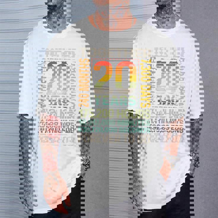 Together 20 Years Forever To Go 結婚20周年記念 Tシャツ 彼への贈り物